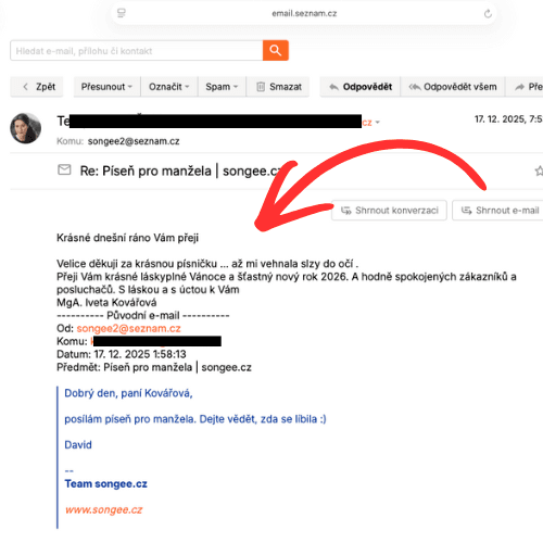 Recenze od pana Kováčové - Píseň pro manžela